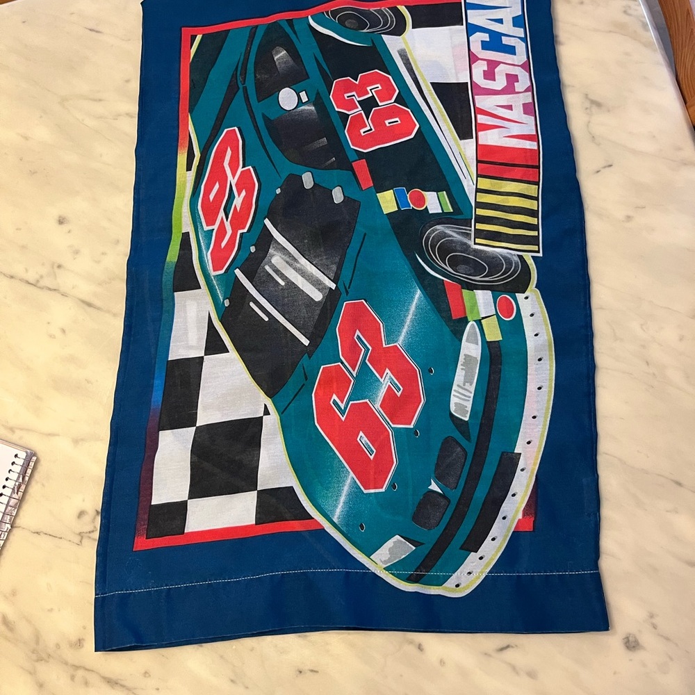 Vintage Dan River NASCAR 63 pillow case